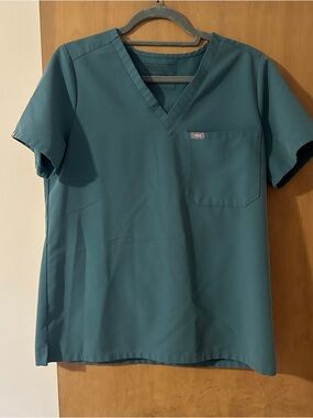 FIGS Sage Green V-Neck Scrub Top